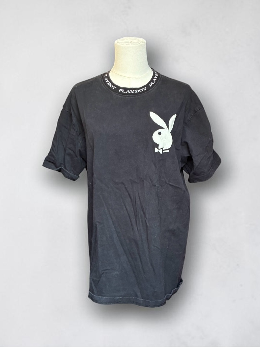 PLAYBOY Black Tee with White Logo by PacSun